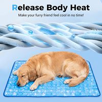 Tapis rafraîchissant pour chien de luxe auto-refroidissant, solide, respirant, antidérapant, en latex, pliable, facile à laver