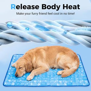 Self-cooling dog mat Breathable pet cooling pad Non-slip latex dog mat Easy wash foldable mat - Product Image 4