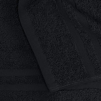Logo personnalisé Spa professionnel Serviette faciale en microfibre noire douce Serviettes de coiffure en coton pour salon de coiffure