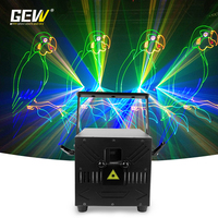 GEVV Laser de Scène Professionnel Haute Puissance Pleine Couleur RGB 15W 20W Contrôle DMX512 ILDA Animation Lumière Laser