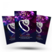 Haute qualité taille personnalisée A3 A4 A5 A6 impression affiche manuel/journal/magazine/catalogue/brochure/flyer/dépliant Service d'impression
