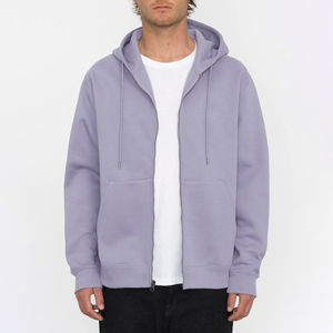 Sweat à capuche zippé pour homme – Veste décontractée unie avec intérieur en polaire douce et fermeture éclair résistante - Product Image 6