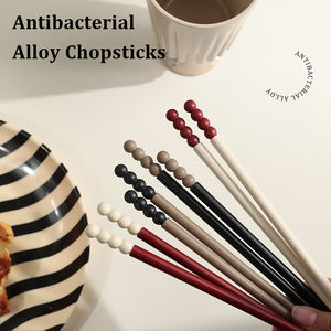 <span class=keywords><strong>Palillos</strong></span> de primera calidad antibacterianos resistentes al moho antideslizante Apto para lavavajillas juego de <span class=keywords><strong>palillos</strong></span> de aleación para el hogar - Product Image 2