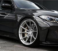 Jantes de voiture en alliage d'aluminium forgé monobloc, finition argent brillant, concaves profondes, 19, 20, 21, 22 pouces, 5x112, 5x120, pour BMW M2 M3 M4 M5
