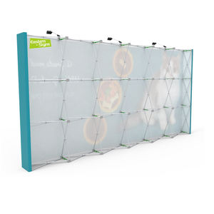 Support de toile de fond portable et pliable de 10 pieds x 8 pieds avec support pour salons professionnels - Product Image 2