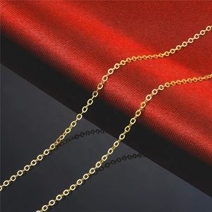 Collar de Oro Amarillo Puro de 24K con Cadena en Forma de O y Clip, Joyería Brillante Personalizada - Product Image 3