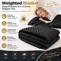 Couverture lestée en velours cristal pour adultes, couverture douce et confortable en peluche pour dormir à la maison
