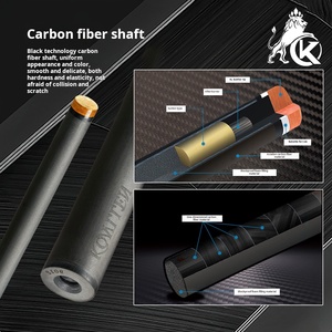 Para Ruyi, taco de billar de 2 piezas de fibra de carbono de 147 cm, diseño de cabeza grande, para billar chino de ocho bolas 0 0 - Product Image 4