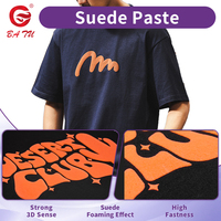 Pâte de suède en mousse à texture veloutée 3D, haute résistance et toucher doux pour la sérigraphie