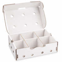 Witte mango verpakkingsdoos met ventilatiegaten, papieren vulling, aangepast logo, fruitverzenddoos voor mango-exporteurs, groothandel