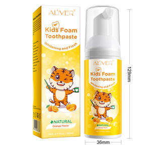 Mousse nettoyante <span class=keywords><strong>pour</strong></span> les dents de bébé à saveur naturelle et biologique de fruits avec logo personnalisé <span class=keywords><strong>dentifrice</strong></span> moussant frais blanchissant <span class=keywords><strong>pour</strong></span> enfants - Product Image 5