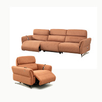 Sofá Reclinable Extensible de Gran Tamaño, Muebles para Sala de Estar, Sofá Seccional Europeo Moderno, Juego de Sofás Reclinables Eléctricos