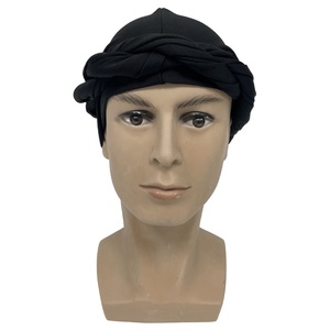 T-shirt noir personnalisé en spandex extensible <span class=keywords><strong>Ez</strong></span> <span class=keywords><strong>Pz</strong></span>, turbans pour hommes, enveloppe Kings Wave, casquette pour hommes, turban pour cheveux courts ou tête chauve - Product Image 2