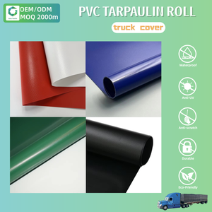 Bâche en <span class=keywords><strong>PVC</strong></span> imperméable anti-UV de qualité supérieure 1000*1000 30*30 <span class=keywords><strong>900g</strong></span> pour rideau latéral de camion - Product Image 4