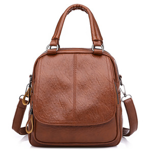Haute qualité épaissi femmes <span class=keywords><strong>sac</strong></span> à <span class=keywords><strong>dos</strong></span> femmes PU <span class=keywords><strong>cuir</strong></span> souple à la mode femmes <span class=keywords><strong>sac</strong></span> à main Simple et décontracté étudiant <span class=keywords><strong>sac</strong></span> à <span class=keywords><strong>dos</strong></span> - Product Image 3
