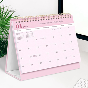 <span class=keywords><strong>Calendario</strong></span> de Escritorio Personalizado con Logotipo, Motivacional, Estético, Kawaii, Color Rosa para Mujer - Product Image 1