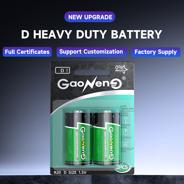 OEM ODM 1.5v Um1 R20 Battery d Dry Battery R20 d Sum1 Carbon Zinc Battery Primary