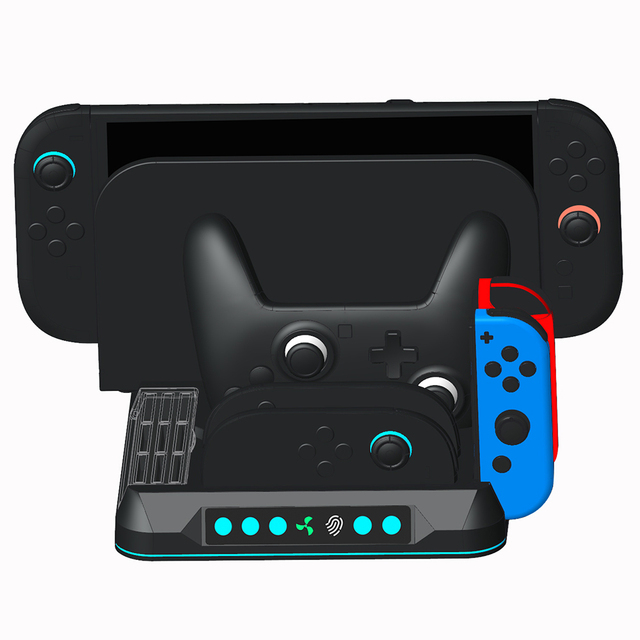 New NS2 Switch 2 Pro Multi-function Charger Dock Station Stand Holder for Nintendo Switch Switch OLED Switch2 with Cooling Fan