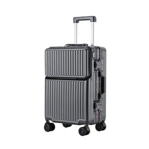 <span class=keywords><strong>Valise</strong></span> de voyage à roulettes pivotantes robustes pour <span class=keywords><strong>avion</strong></span>, grande capacité, avec cadre en aluminium et séparation sec-humide, pour bagages à main ou à roulettes, idéale pour l'exportation - Product Image 1