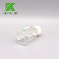 Botol Reagen PET 20ML Transparan, Vial Kimia Kapasitas Kecil, Botol Obat dengan Tutup Sekrup untuk Kemasan Cair
