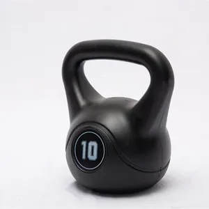 Vente en gros de kettlebell en béton noir équipement de gymnastique à domicile haltérophilie kettlebell en béton pour femmes
