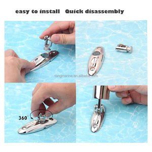 Bán buôn thép không gỉ boong bản lề phát hành nhanh chóng bimini Top Marine phần cứng thay thế boong núi phù hợp - Product Image 3