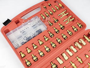 <span class=keywords><strong>ชุด</strong></span>เครื่องมือตรวจจับการรั่วไหลของระบบ AC ในรถยนต์108ชิ้นทำจากทองเหลืองสำหรับรถซีดานเอเชียและยุโรปชุดเครื่องมือตรวจจับการรั่วไหล - Product Image 2