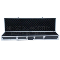 OEM Sacs de canne à pêche à la mouche en aluminium de taille personnalisée, portables, légers et longs, coque dure, vitrine de transport de voyage