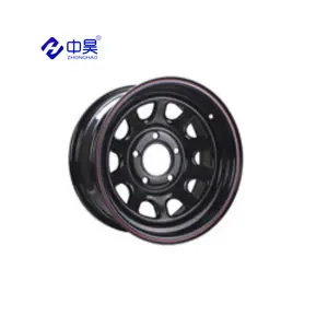 15x10 16x8 steel wheels for 4x4 alloy wheels with different PCD 5x114.3 6x139.7