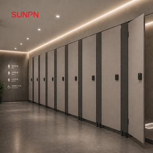 SUNPN SP-ZFDMS Sensor de Ocupación de Inodoro con Indicador Autoalimentado, Cerradura de Puerta de Partición, Gestión Inteligente de Baños Públicos - Product Image 4