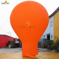 Ballon à air chaud géant promotionnel en tissu Oxford, logos personnalisés, imperméable, installation facile pour salons professionnels, centres commerciaux