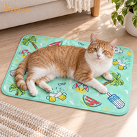 Tapis rafraîchissants pour animaux de compagnie personnalisables Kinghon Factory Direct, tapis en gel de glace doux pour l'été, forme rectangulaire, utilisation en intérieur pour chats et chiens