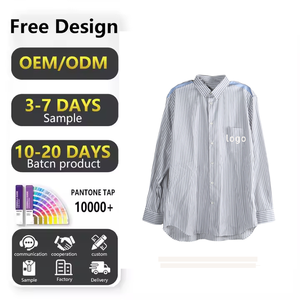 Haute qualité marque Lauren à manches longues décontracté à la mode <span class=keywords><strong>Marlin</strong></span> chemise rayée automne vente en gros OEM chemise pour hommes - Product Image 1