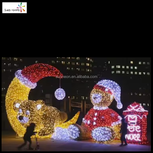 Luces decorativas para el hogar con diseño de oso LED para decoración exterior, festivales, grandes decoraciones navideñas para exteriores - Product Image 2