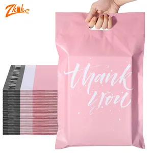 Plastic Packaging Mailing Bags With Handle Plastic Bags For Supermarket /Larg Thank You Air Shipping Package Bag Poly Mailers