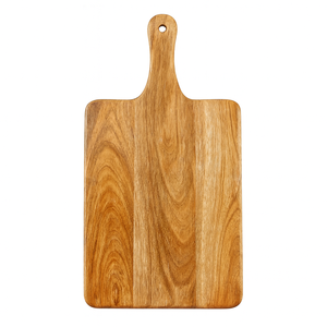 Planche à découper en bois d'acacia de grande taille, fabriquée à la main, planche à découper réversible en bois massif pour une utilisation professionnelle en cuisine - Product Image 4