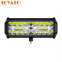 Ampoules LED TCYATO pour voitures, éclairage de travail pour voiture, véhicule tout-terrain et moto, phare de conduite modifié pour pare-chocs avant