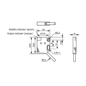เซ็นเซอร์โฟโตอิเล็กทริค AkuSense รุ่นใหม่ ขนาด 15 มม. บางเฉียบ 12-24V DC ใช้แทน Optex Photocell Sensor - Product Image 4