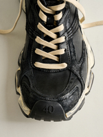 Chaussures décontractées pour hommes en cuir de cheval vieilli, à lacets, de marque personnalisée, à semelle souple, antidérapantes et respirantes, vente en gros