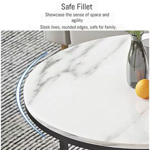 Moderner Kreativer Beweglicher Ineinander Stellbarer Dekorativer Holz-Couchtisch mit Stahlrahmen-<span class=keywords><strong>Design</strong></span> für Wohnzimmer Luxus-Wohnmöbel - Product Image 5