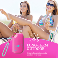 Protector Solar Rosa Refrescante e Hidratante de Marca Privada OEM, Anti UV, Textura Ligera, Refrescante, Hidratante, Portátil para Viajes, 40g