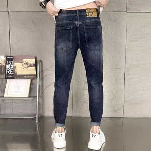 Новые мужские джинсы-карандаш <span class=keywords><strong>2026</strong></span> года: дышащие, средней плотности, в стиле ретро, зауженные, с умеренной эластичностью, в корейском стиле, модные, для весны и осени - Product Image 2