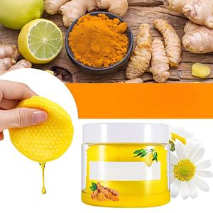 Tampons nettoyants éclaircissants au curcuma et à l'acide kojique pour les taches brunes, l'acné et les boutons – Vente en gros – Coton cosmétique très demandé - Product Image 1