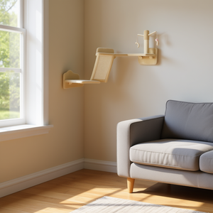 Estante para Gatos de 2 Niveles con Rascador de Sisal, Diseño de Corazón, Estilo Minimalista para Interiores - Product Image 2