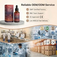 Sérum Capillaire Croissance Cheveux aux Extraits Naturels de Plantes et Peptides, Réduit la Chute de Cheveux, 38% Biotine, Caféine, Huile de Ricin, Marque Privée, Vente en Gros, Personnalisé