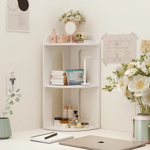 Corner <b>Storage</b> Shelf 3 Tier Polygonal Desktop Bedroom Organizer Multipurpose Standing Type - Product Image 1