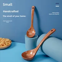Ustensiles de cuisine en bois pour la maison et la cuisine, cuillères en noyer noir, ensemble de cuillères et fourchettes en bois, cadeau de Noël