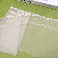 Bande de dentelle en maille brodée de papillons et de fleurs, 20 cm, très tendance