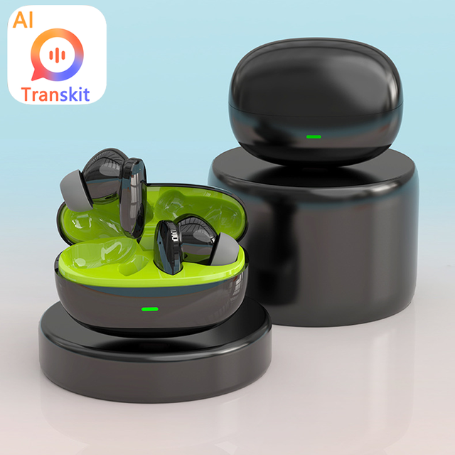 AI Earbuds 156+ Languages Translation Wireless Audio HD Call Bulk Wholesale OEM/ODM Real-time AI Translator Earphones X11PRO