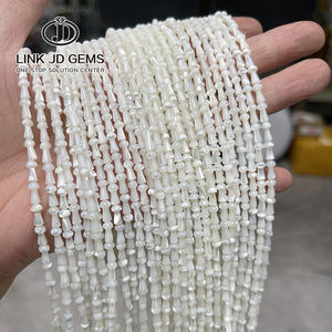 Jd 4*7Mm Natuurlijke Witte Trochid Shell Paddestoelvorm Kleine Kralen Gepolijst Losse Spacer Kraal Voor Sieraden Maken - Product Image 2
